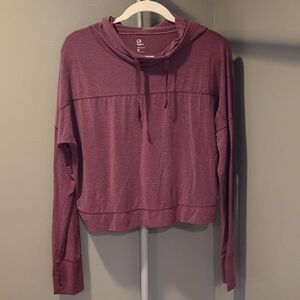 Gap Fit Burgundy Lightweight Hoodie